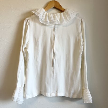 〈vintage〉pleats collar tops