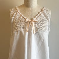 〈antique〉cotton onepiece rudder lace