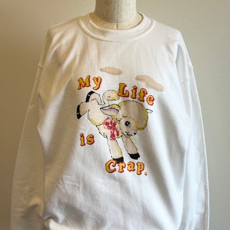 〈vintage〉sheep print sweat