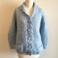 〈vintage〉made in Italy/scallop collar cardigan