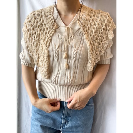 〈vintage〉knit false collar