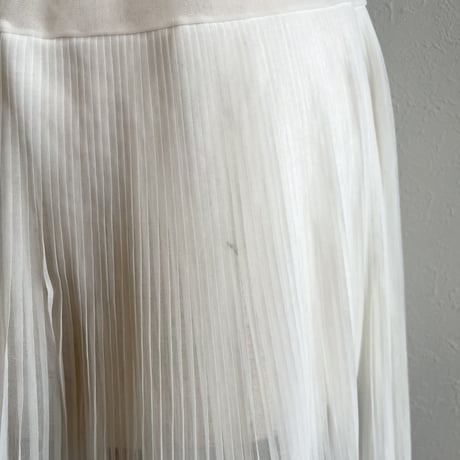 〈vintage〉made in USA/nylon sheer pleats skirt