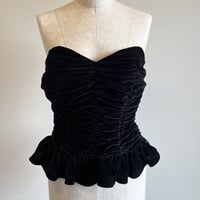 〈vintage〉made in France/velour bustier