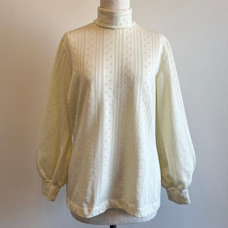 〈vintage〉eyelet knit tops