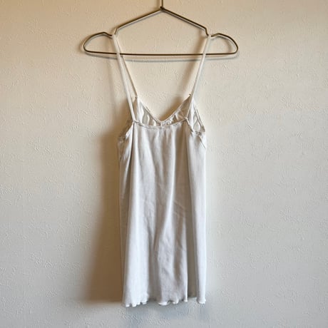 〈vintage〉dot pattern Euro camisole light gray
