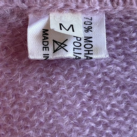 〈vintage〉made in Italy/half sleeve mohair tops