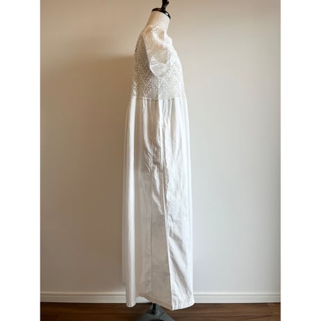 〈antique〉cotton crochet onepiece