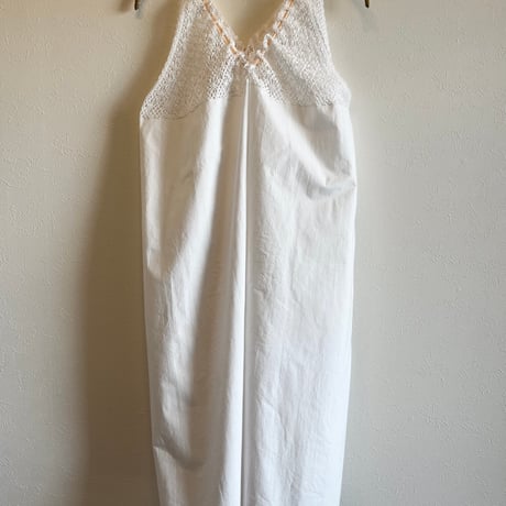 〈antique〉cotton onepiece rudder lace