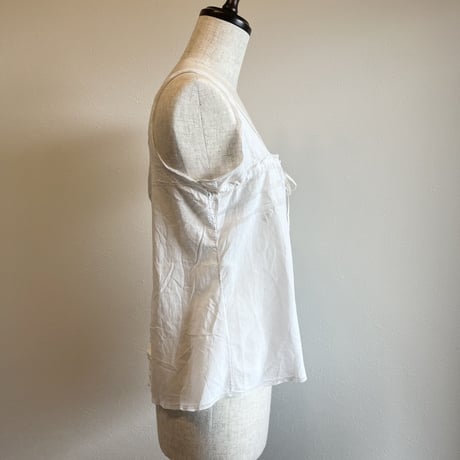 〈antique〉1900's antique cotton sleeve less tops