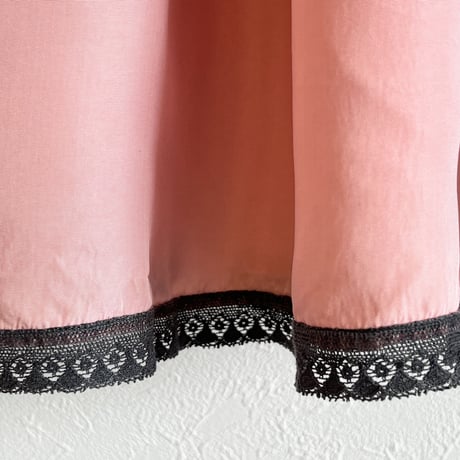 〈vintage〉pink tiered skirt