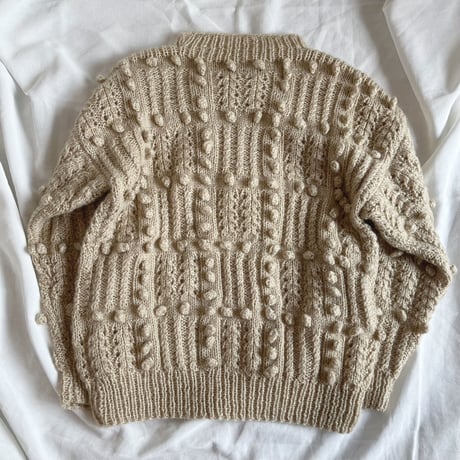 〈vintage〉 random design gold lame sweater