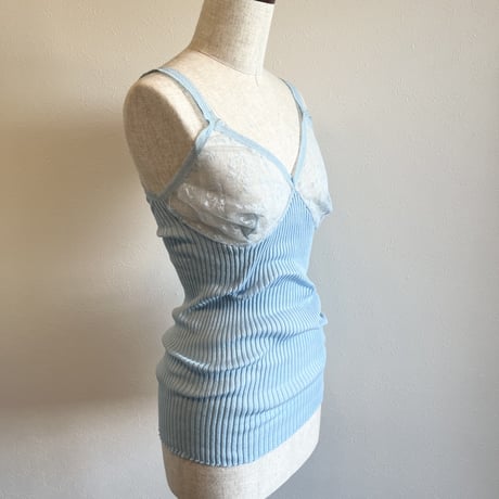 〈vintage〉Europa made rib camisole