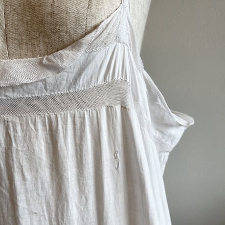 〈antique〉ladder lace hem onepiece