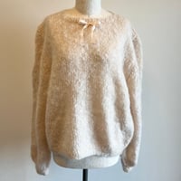 〈vintage〉baby pink mohair knit