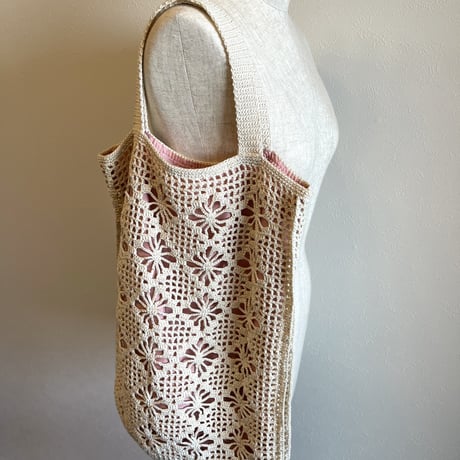 〈vintage〉crochet tote bag