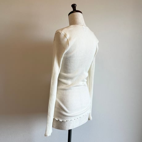 〈vintage〉made in Italy/rib cutsew
