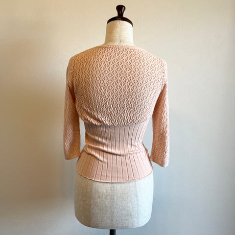 〈vintage〉made in Italy/crochet cardigan