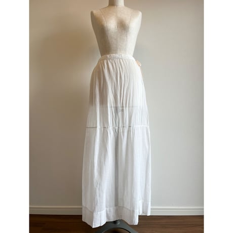 〈antique〉sheer cotton skirt