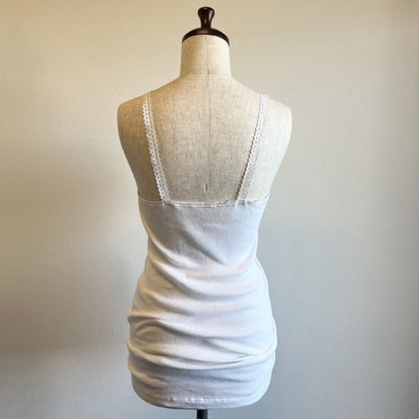 〈vintage〉Europa made rib camisole