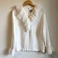 〈vintage〉pleats collar tops