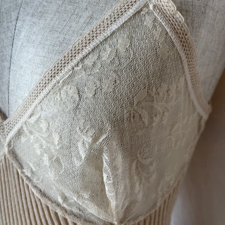 〈vintage〉made in Italy/rib camisole