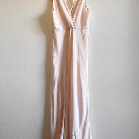 〈vintage〉baby pink slip dress