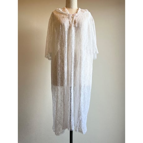 〈vintage〉midi length lace one-piece
