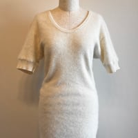 〈vintage〉angola knit onepiece
