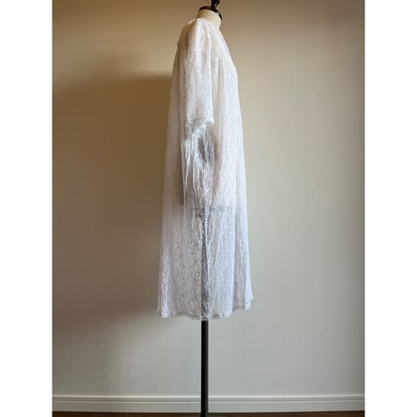 〈vintage〉midi length lace one-piece