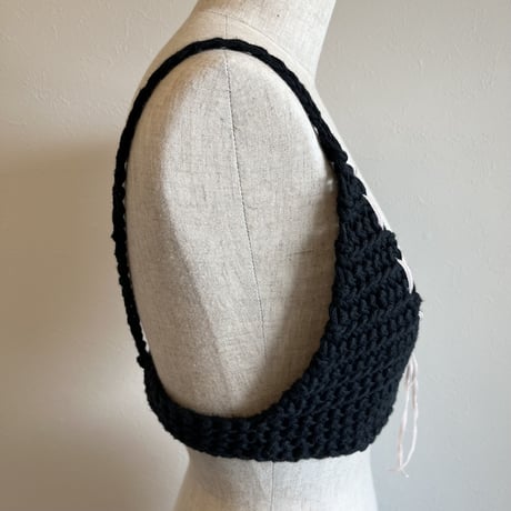〈vintage〉knit bustier