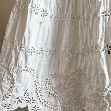 〈antique〉ladder lace hem onepiece