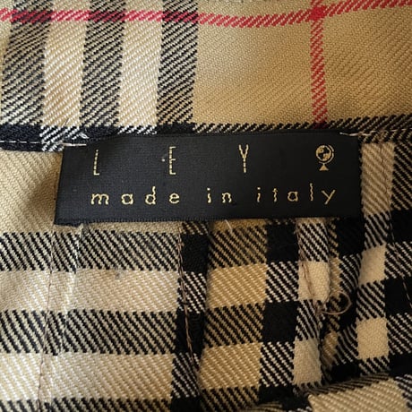 〈vintage〉made in Italy/tartan check maxi skirt