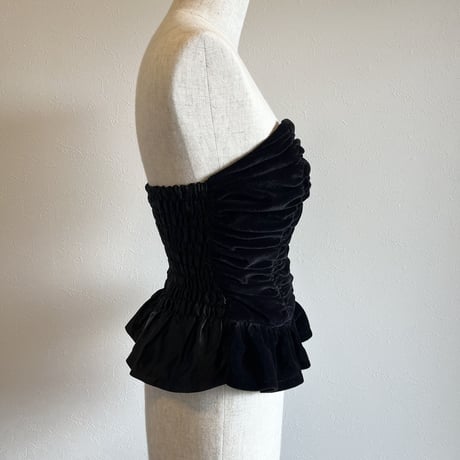 〈vintage〉made in France/velour bustier