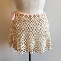 〈antique〉crochet skirt with ladder lace