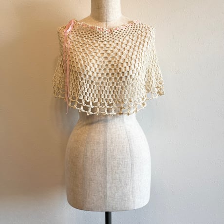 〈antique〉crochet skirt with ladder lace