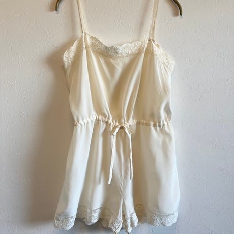 〈vintage〉lace switching teddy