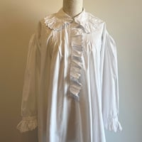 〈antique〉big collar cotton dress