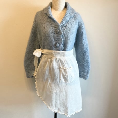 〈antique〉cotton organdy apron