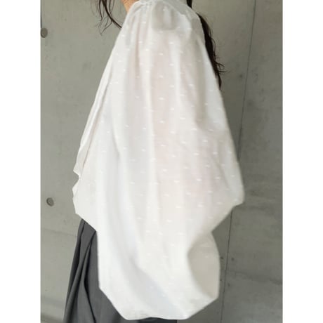 〈vintage〉dot embroidery blouse
