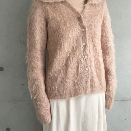 〈vintage〉kid mohair cardigan