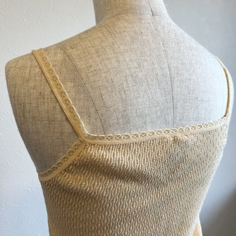 〈vintage〉made in France/rib camisole