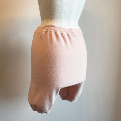 〈vintage〉knit under pants salmon orange