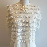 〈vintage〉tulle lace tops
