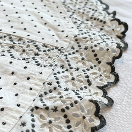 〈vintage〉embroidery midi length apron