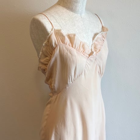 〈antique〉silk camisole onepiece