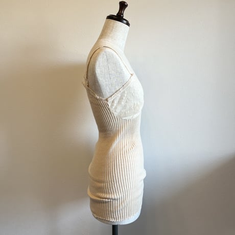 〈vintage〉made in Italy/rib camisole