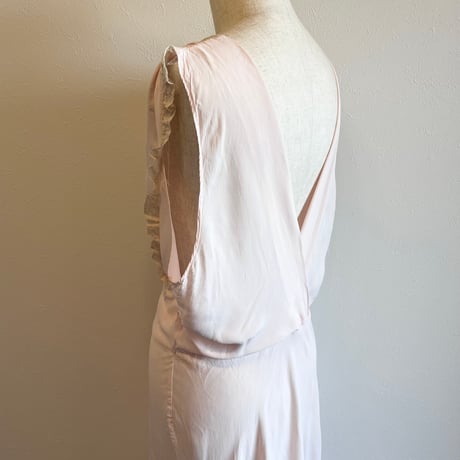 〈vintage〉baby pink slip dress