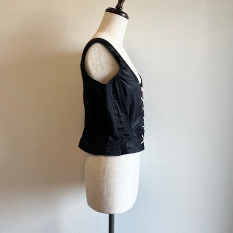 〈vintage〉made in France / lace up bustier