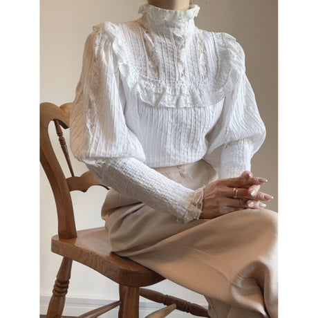 〈antique〉gigot sleeves Edwardian blouse