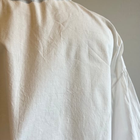 〈antique〉volume sleeve cotton blouse